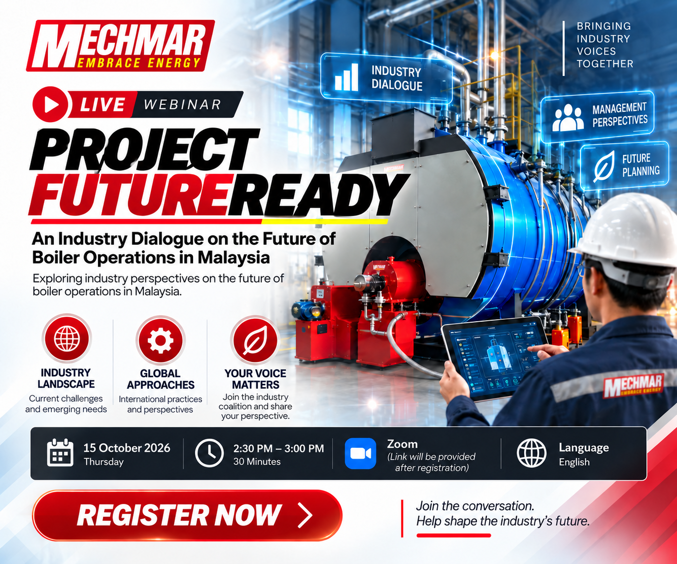 PROJECT FUTUREREADY: An Industry Dialogue on the Future of Boiler Operations in Malaysia